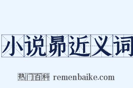 小说昴近义词是什么意思的图片